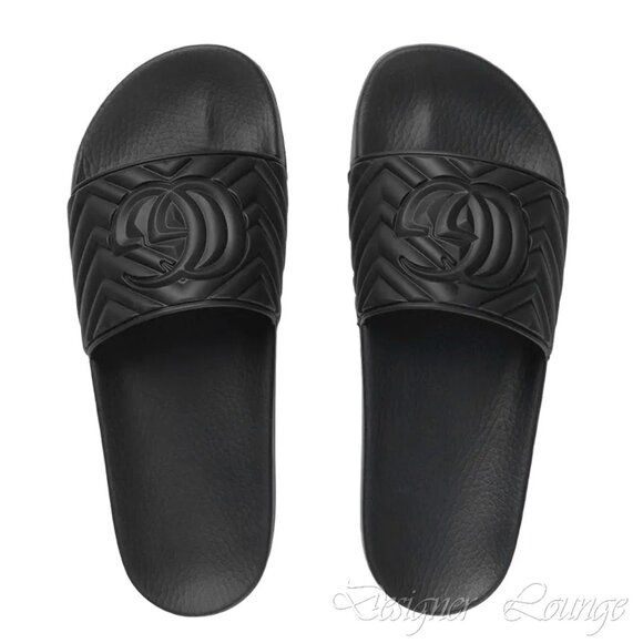 NEW GUCCI Men’s GG Matelasse Quilted Slides Sandals 11 G US 11.5 $495 Authentic - Picture 4 of 12